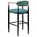 Tina Fabric Upholstered Bar Chair Green (Set of 2) by Coaster
