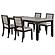 Elodie 5-piece Dining Table Set w/Extension Leaf Grey and Black by Coaster