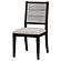 Elodie Upholstered Padded Seat Dining Side Chair Dove Grey and Black (Set of 2) by Coaster