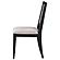 Elodie Upholstered Padded Seat Dining Side Chair Dove Grey and Black (Set of 2) by Coaster