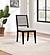 Elodie Upholstered Padded Seat Dining Side Chair Dove Grey and Black (Set of 2) by Coaster
