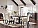 Phelps Rectangular Trestle Dining Set (Dining Table, 4 Chairs) Antique Noir and Beige by Coaster
