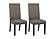 Hubbard Upholstered Side Chairs Charcoal (Set of 2) by Coaster
