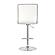 Ashbury Upholstered Adjustable Bar Stools White and Chrome (Set of 2) by Coaster