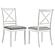 Hollis Cross Back Wood Dining Side Chair White (Set of 2) by Coaster