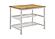 Hollis Kitchen Island Counter Height Table Brown and White by Coaster