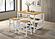 Hollis Wood Counter Height Backless Bar Stool Brown and White (Set of 2) by Coaster