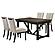 Malia 5-piece Rectangular Dining Table Set w/Refractory Extension Leaf Beige and Black by Coaster