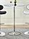 Thea LED Bar Table Chrome and Clear by Coaster