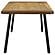 Maverick Rectangular Tapered Legs Dining Table Natural Mango and Black by Coaster