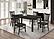 Marbrisa 5-piece Rectangular Dining Table Set Matte Black by Coaster