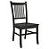 Marbrisa Slat Back Dining Side Chair Matte Black (Set of 2) by Coaster