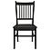 Marbrisa Slat Back Dining Side Chair Matte Black (Set of 2) by Coaster