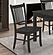 Marbrisa Slat Back Dining Side Chair Matte Black (Set of 2) by Coaster