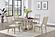 Trofello Round 60-inch Pedestal Dining Table White Washed by Coaster