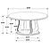 Trofello Round 60-inch Pedestal Dining Table White Washed by Coaster