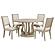 Trofello 5-piece Round Dining Table Set White Washed by Coaster