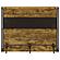 Renaldi Bar Unit w/Stemware Rack Antique Nutmeg by Coaster