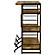 Renaldi Bar Unit w/Stemware Rack Antique Nutmeg by Coaster