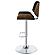 Folsom Upholstered Adjustable Bar Stool Black and Chrome by Coaster