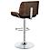Folsom Upholstered Adjustable Bar Stool Black and Chrome by Coaster