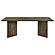 Tyler Rectangular Double V-Leg Dining Table Mango Brown by Coaster