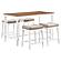 Martina 5-piece Rectangular Counter Height Dining Set with Stools Brown and White by Coaster