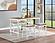 Martina 5-piece Rectangular Counter Height Dining Set with Stools Brown and White by Coaster