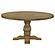 Florence Round Pedestal Dining Table Rustic Smoke by Coaster