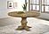 Florence Round Pedestal Dining Table Rustic Smoke by Coaster