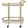 Desiree 2-tier Bar Cart with Casters Gold by Coaster