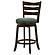 Murphy Ladder Back Counter Height Swivel Bar Stool Dark Cherry and Hunter Green by Coaster