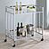 Cara Rectangular Glass Bar Cart Chrome by Coaster