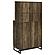 Mendoza 2-Door Home Bar Cabinet Wine Storage Rustic Oak by Coaster