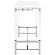Norcrest Pub Height Bar Table w/Acrylic Legs and Wine Storage White High Gloss by Coaster