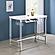 Norcrest Pub Height Bar Table w/Acrylic Legs and Wine Storage White High Gloss by Coaster
