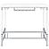 Norcrest Pub Height Bar Table w/Acrylic Legs and Wine Storage White High Gloss by Coaster