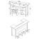 Bellemore Rectangular Storage Bar Unit Rustic Oak by Coaster