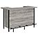 Bellemore Freestanding Home Bar Wine Cabinet Grey Driftwood by Coaster