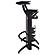 Dallas 2-shelf Home Bar Smoked and Black Glass by Coaster