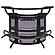 Dallas 2-shelf Curved Home Bar Smoke and Black Glass by Coaster