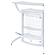 Dallas 2-shelf Home Bar White and Frosted Glass by Coaster