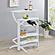 Dallas 2-shelf Home Bar White and Frosted Glass by Coaster