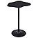 Keanu Pedestal Cloud-Shaped Top Bar Table Black by Coaster