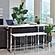Marmot 4-piece Rectangular Counter Height Set White Marble and Chrome by Coaster