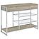 Melrose 2-shelf Wine Cabinet w/2 Drawers Gray Washed Oak and Chrome by Coaster
