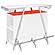 Araceli Home Bar Wine Cabinet White High Gloss and Chrome by Coaster