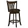 Lambert Counter Height Swivel Bar Stool w/Upholstered Seat Dark Cherry by Coaster