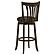 Lambert Pub Height Swivel Bar Stool w/Upholstered Seat Dark Cherry by Coaster