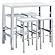 Natividad 5-piece Bar Set White High Gloss and Chrome by Coaster